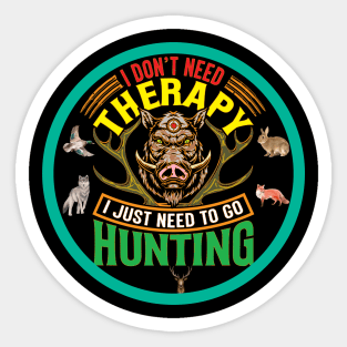 Hard Core Hunting emblem Wild Boar, Predators, more Sticker